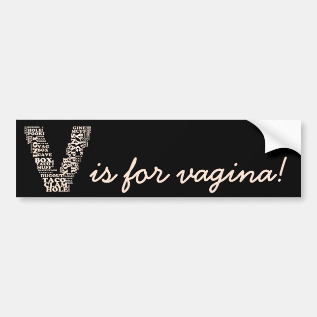V für Vaginasieg in Michigan Autoaufkleber (Vorne)
