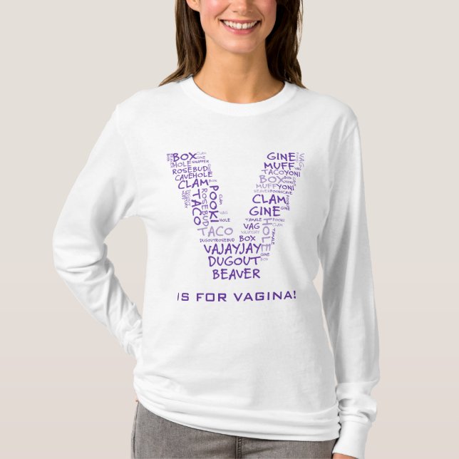 V für Vaginasieg in Michigan T-Shirt (Vorderseite)