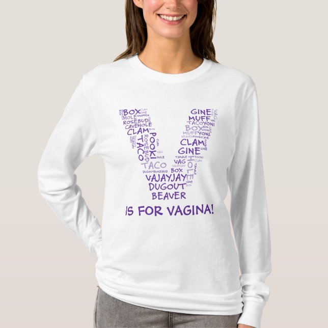 V für Vaginasieg in Michigan T-Shirt (Vorderseite)