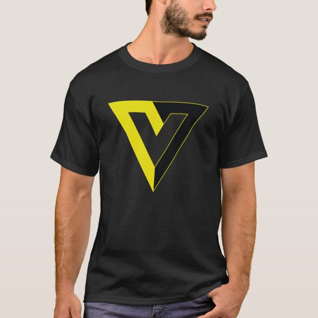 V für Voluntaryist T-Shirt (Vorderseite)
