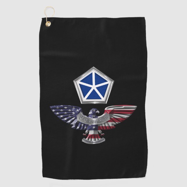 V Gepanzerte Korps, individueller Adler Golfhandtuch (Vorderseite)