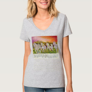 V-Hals für Frauen T-Shirt