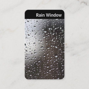 V Header - Regen auf einem Fenster Visitenkarte