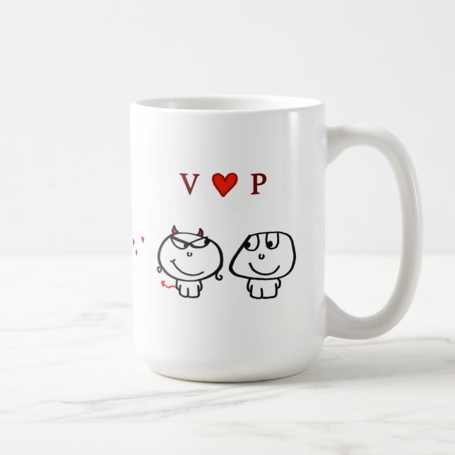 "V-Herz P " Kaffeetasse (Rechts)