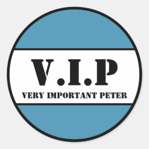 V.I.P RUNDER AUFKLEBER