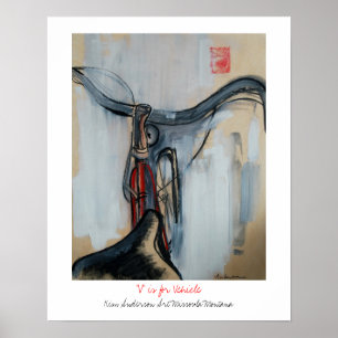 V ist für Fahrzeug Poster