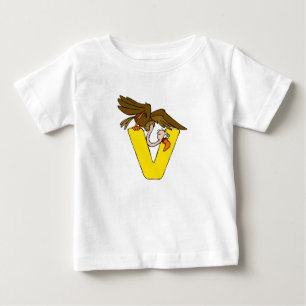 V ist für Geier Baby T-shirt