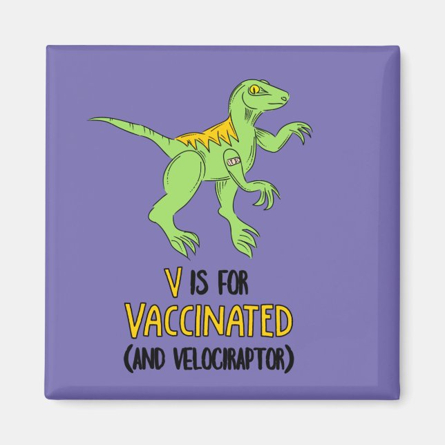 V ist für Impfstoff und Velociraptor vorgesehen. Magnet (Vorne)