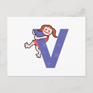 V ist für.... postkarte