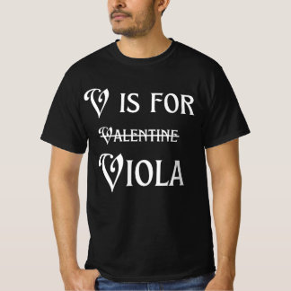 V ist für Valentine Viola - mens tshirt