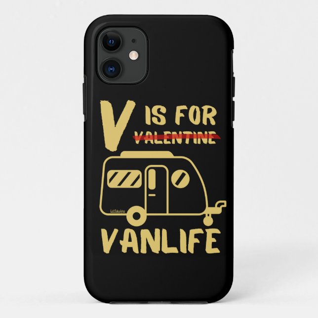 V IST FÜR VANLIFE lustige Geschenkidee Case-Mate iPhone Hülle (Rückseite)