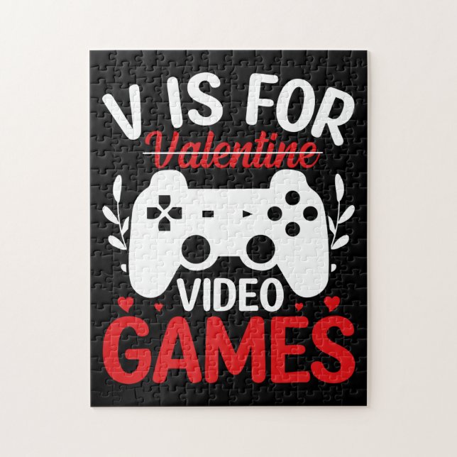 V ist für Videospiele mit Valentine Crossed Out (Vertikal)