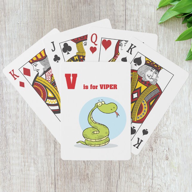 V ist für Viper Playing Cards Spielkarten (Von Creator hochgeladen)