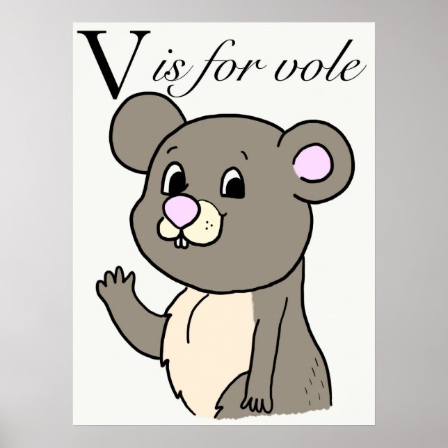 V ist für Voll Poster (Vorne)