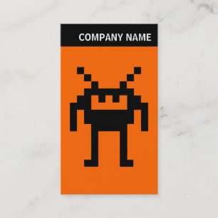 V-Kopfzeile - Bild - Nanobot auf Orange Visitenkarte