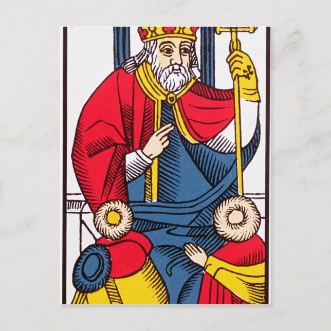 V Le Pape, carte Tarot (Devant)
