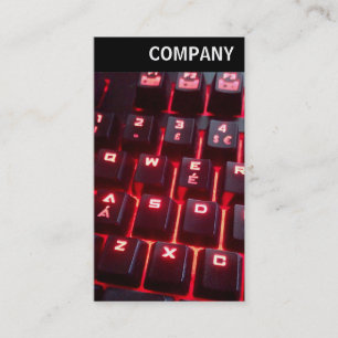 V-Leiter - Leuchtende Tastatur Visitenkarte