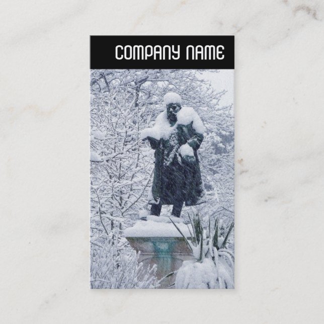 V Leiter - Schnee im Park Visitenkarte (Vorderseite)