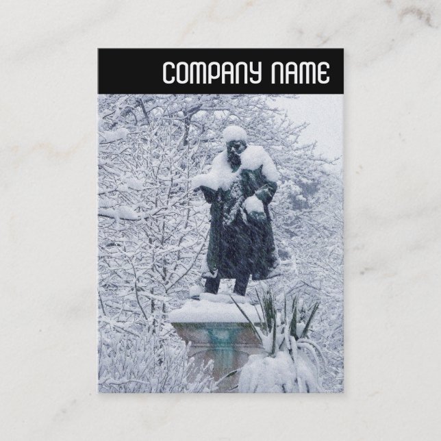 V Leiter - Schnee im Park Visitenkarte (Vorderseite)