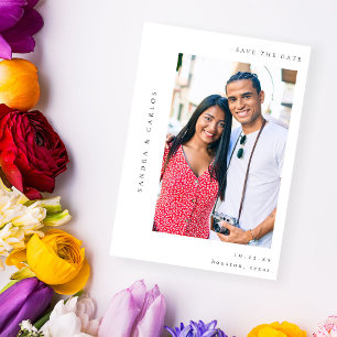 V MOD 2 Einfaches Foto Save the Date Einladung