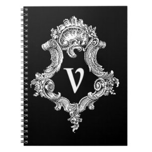 V Monogramm Notizblock