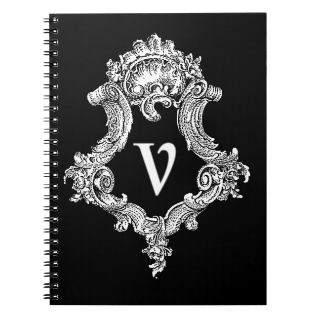 V Monogramm Notizblock (Vorderseite)