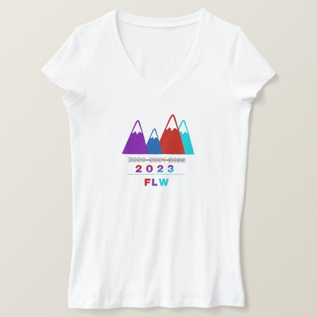 V Neck FLW 2023 T-Shirt (Design vorne)