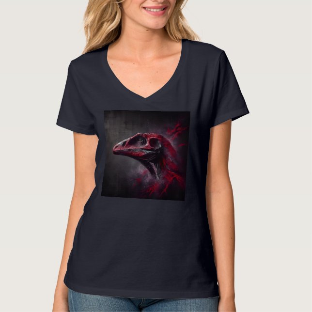 V-Neck-T - Shirt für Frauen Artikel 11 (Vorderseite)