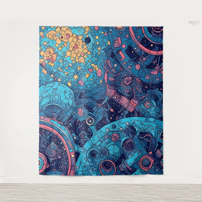 V-Puls 4 Tapestry Wandteppich (Vorderseite)