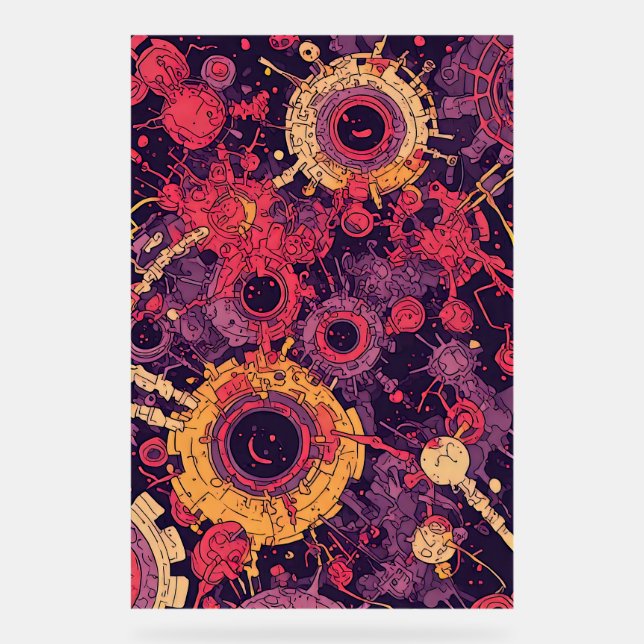 V-Puls 6 Akryllisches Zeichen Acrylschild (Vorderseite)