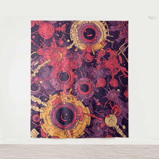 V-Puls 6 Tapestry Wandteppich (Vorderseite)