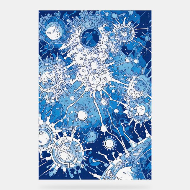 V-Puls 8 Akryllisches Zeichen Acrylschild (Vorderseite)