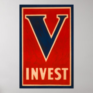 V Reihen-Drucke - investieren Sie Poster