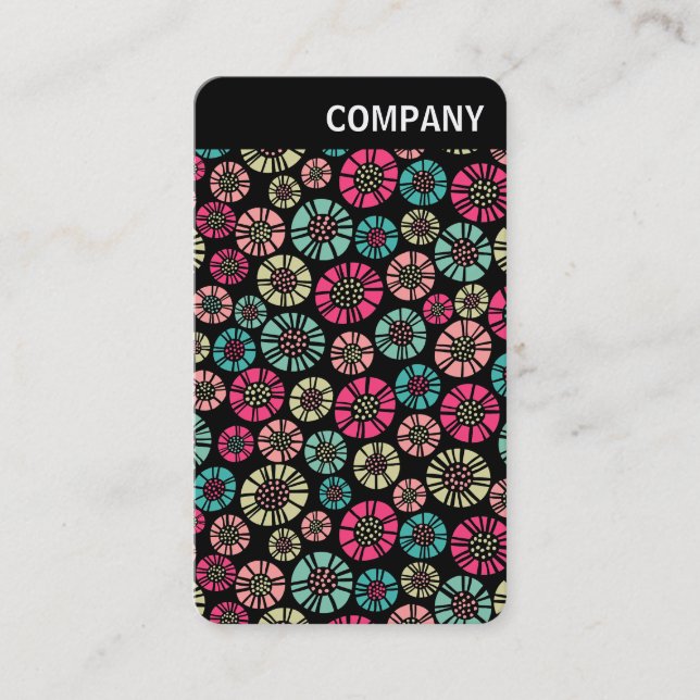 V Rubrik - Abstrakte Blume 031023 Visitenkarte (Vorderseite)