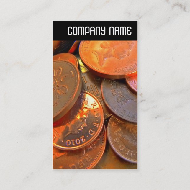 V Rubrik - Die Farbe des Geldes Visitenkarte (Vorderseite)