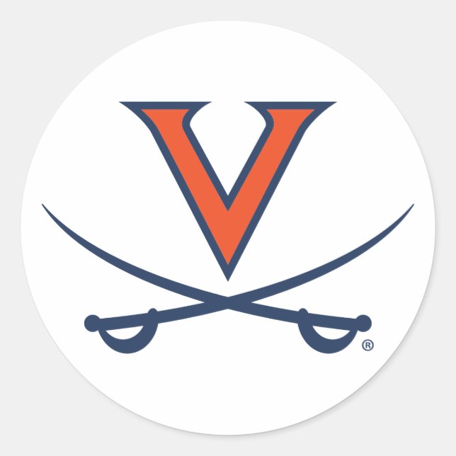 V Saber Runder Aufkleber (Vorderseite)