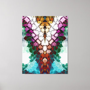 V-Stack Pyramid Leinwanddruck