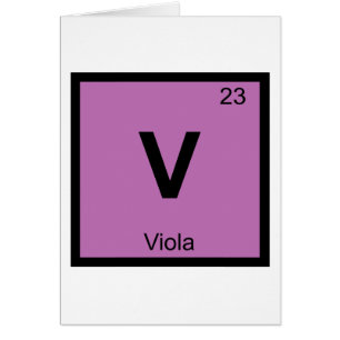 V - Symbole de table périodique de la chimie de la