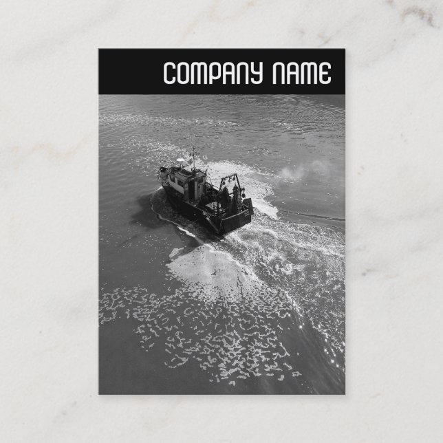 V Überschrift - Kleiner Fischereischlepper Visitenkarte (Vorderseite)