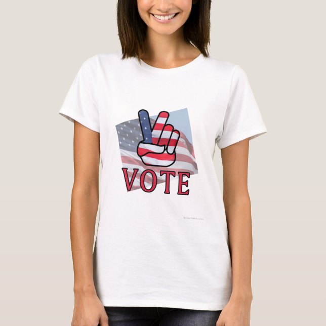 V Vote Womens Shirt (Vorderseite)