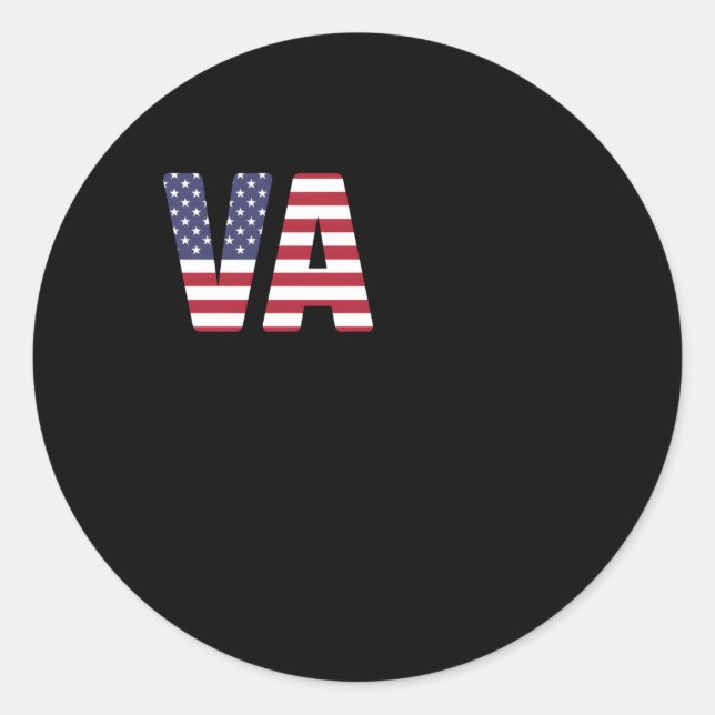Va Nurse Kümmre für Amerikas Helden Runder Aufkleber (Vorderseite)