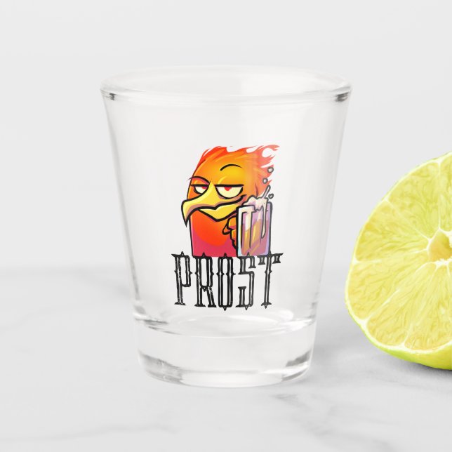 VA Prost Shot Glass Schnapsglas (Vorderseite)