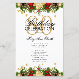 Vacances 80e fête d'anniversaire Programme Gold av