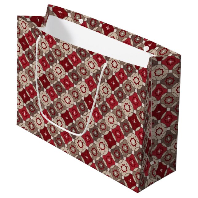Vacances Bourgogne, Sac Cadeau Brown - Grand, Glos (Devant Angle)