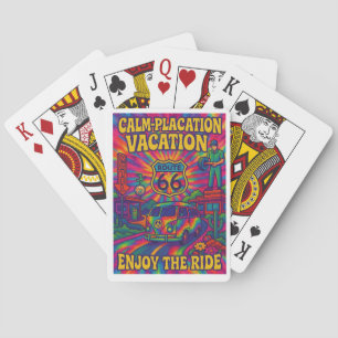 Vacances Calm-Placation – Cartes à jouer Route 66