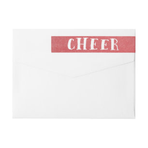 Vacances Cheer Wraparound Vacances Étiquettes de a