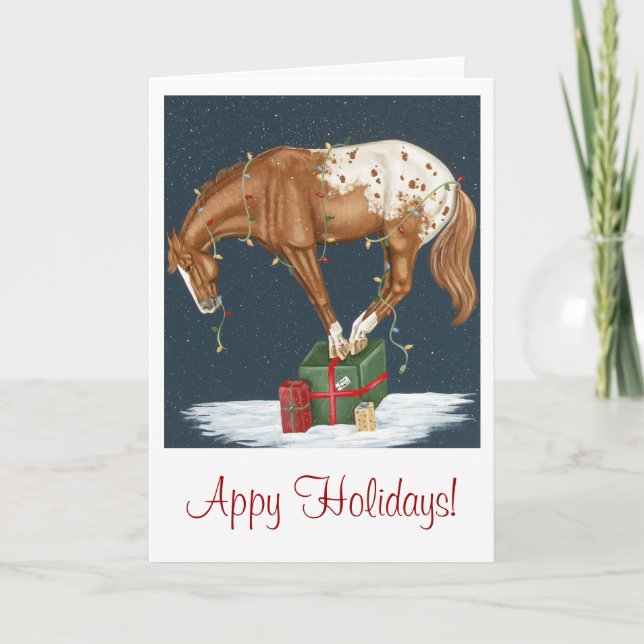 Vacances d'Appy ! Carte de Noël d'Appaloosa (Devant)