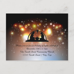 Vacances de Noël Nativité - Carte postale de Noël