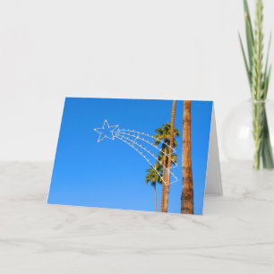 Vacances de Palm Springs allumant la carte de Noël