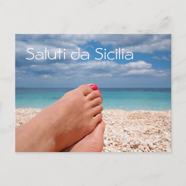 Vacances d'été en carte postale des textes de la (Devant)